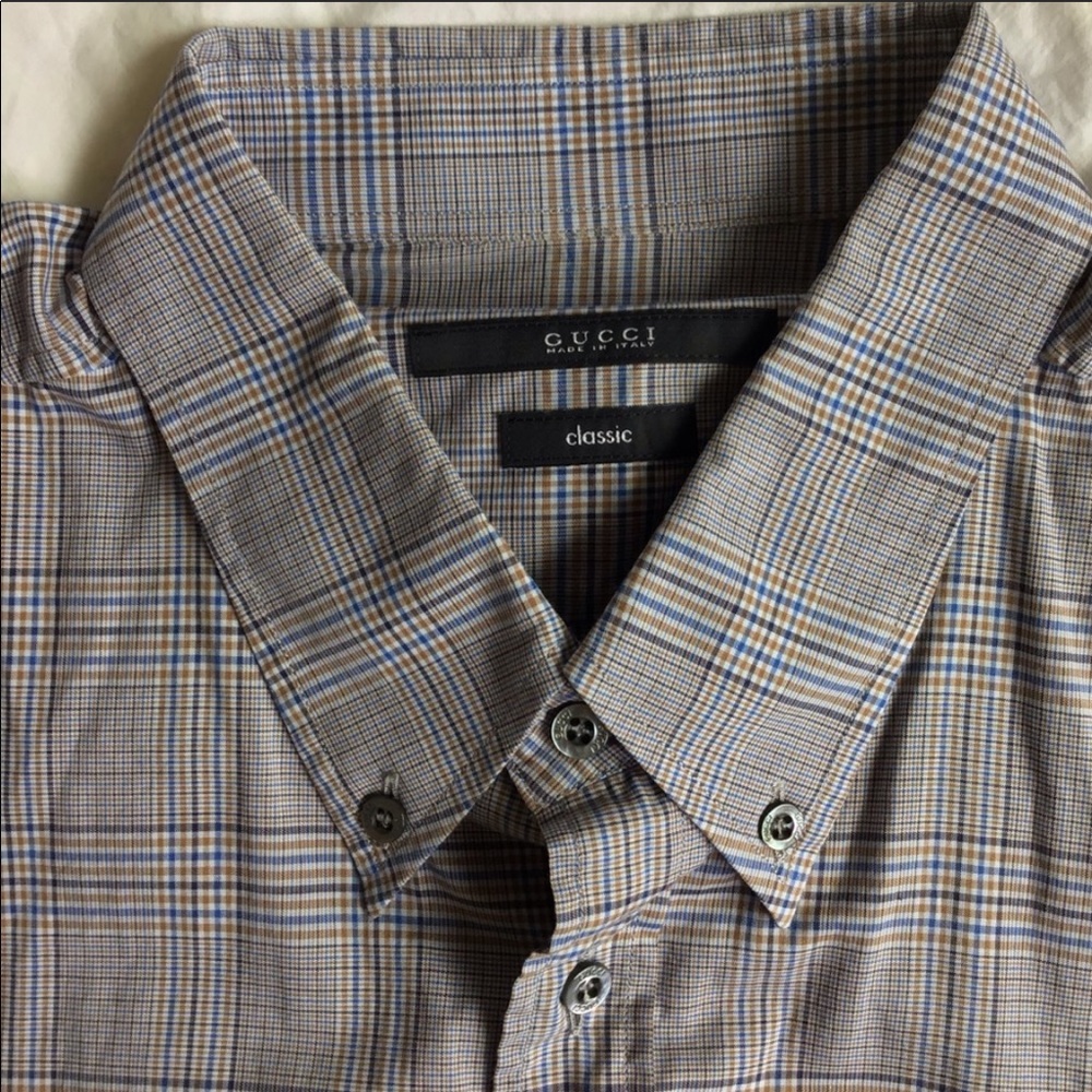 Gucci plaid dress shirt